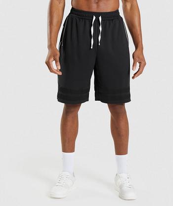 Pánské Šortky Gymshark Recess Basketball Černé Bílé | CZ 2809AHK